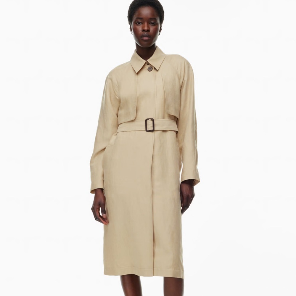 Aritzia Eleventh Linen Trench Coat NWT